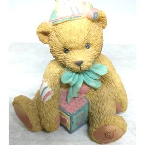 2nd Birthday BEAR FIGURINE AGE 2 TWO SWEET TWO BEAR (F1)